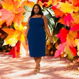 Torrid Elegant Blue Dress 4X